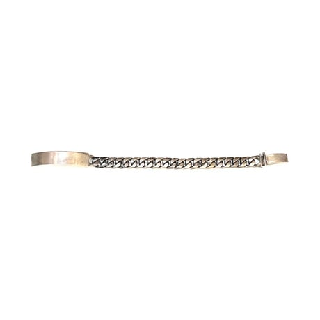 【USED】Vintage MEXICAN SILVER 925 HEAVY INSERT ID BRACELET