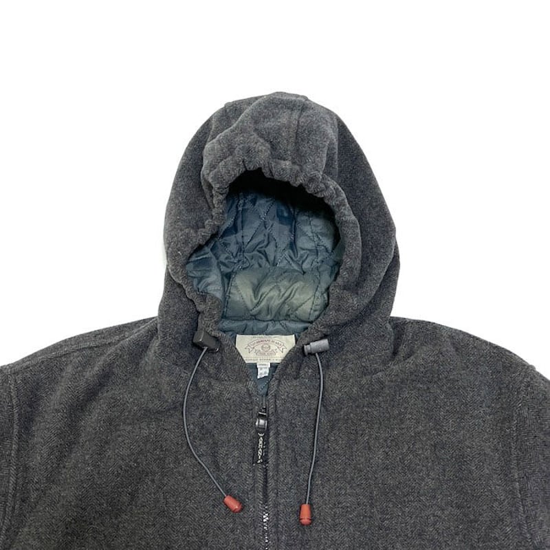 USED】90'S-00'S ARMANI JEANS FLEECE WOOL HOODED