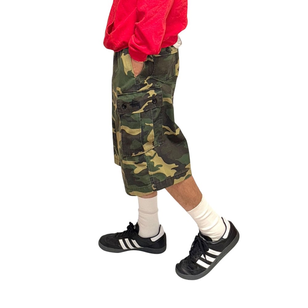 パンツ 90s oldstussy camo buggy shorts Stussy 90s Digi Camo Cargo Shorts | W28 – Store44