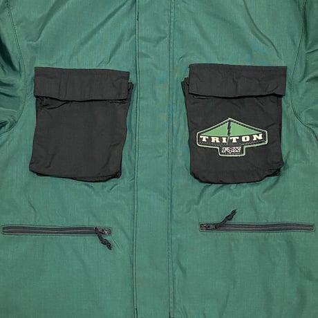 【USED】90'S FOX NYLON BIKER JACKET MADE IN FINLAND