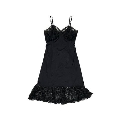 【USED】60's Van Raalte LINGERIE SLIP DRESS BLACK