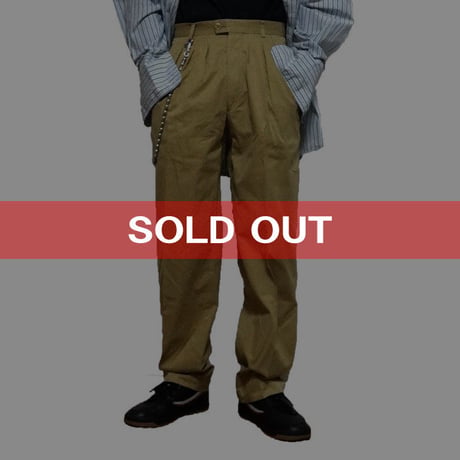 【USED】KENZO 3TUCK TROUSERS