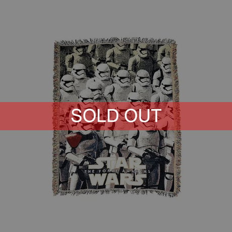 【USED】90's-00's STAR WARS STORMTROOPER WOVEN BLANKET