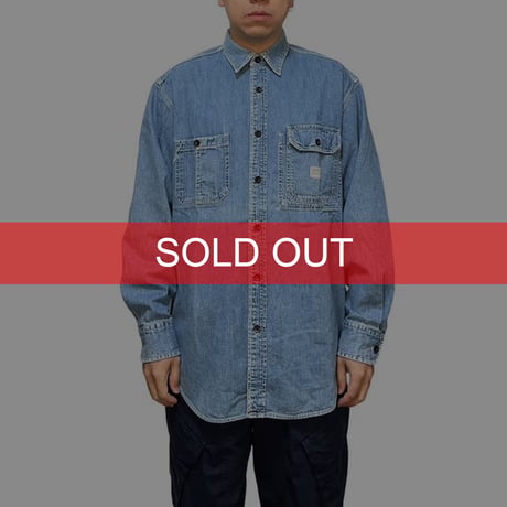 【USED】90'S DKNY LAUNDERED DENIM SHIRT