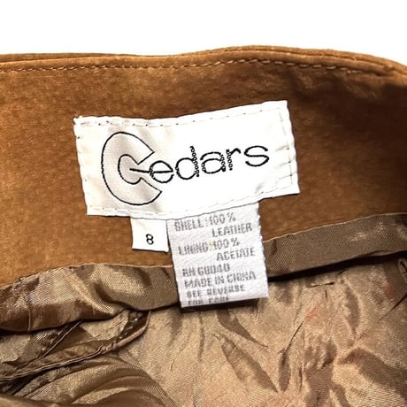 【USED】80'S Cedars SUEDE LEATHER SHORTS