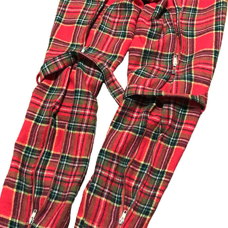 【USED】90'S VIVIENNE WESTWOOD MAN TARTAN CHECK BONDAGE TROUSERS