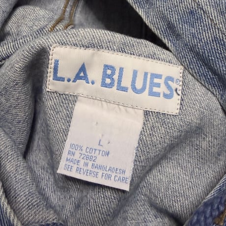 【USED】90's L.A. BLUES Denim Hooded Jacket