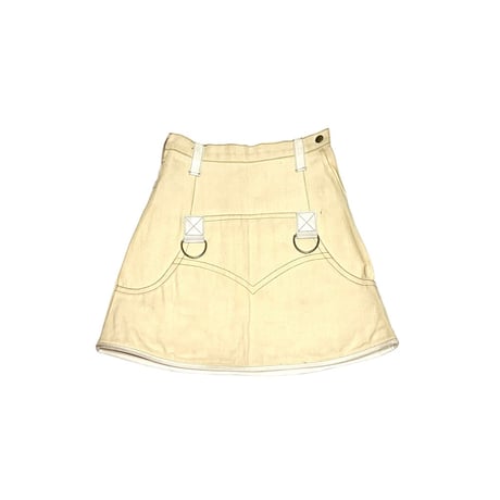 【USED】90's fly girl Streetwear COTTON MINI SKIRT