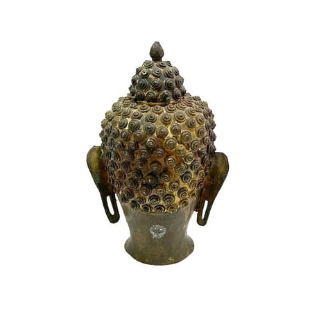 【USED】VINTAGE BRASS BUDDHA HEAD