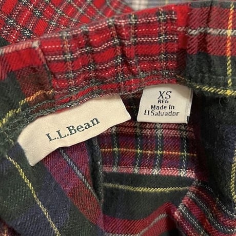 【USED】00'S L.L.BEAN PATCHWORK CHECK PANTS