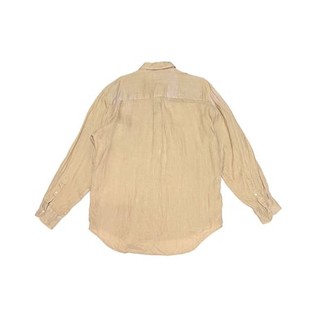 【USED】90'S BANANA REPUBLIC IRISH LINEN SHIRT BEIGE