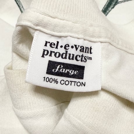 【USED】90's rel-e-vant Gardening Gear All Over Print T-shirt