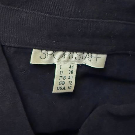 【USED】90's-00's SPORTSTAFF BLOUSE BLACK