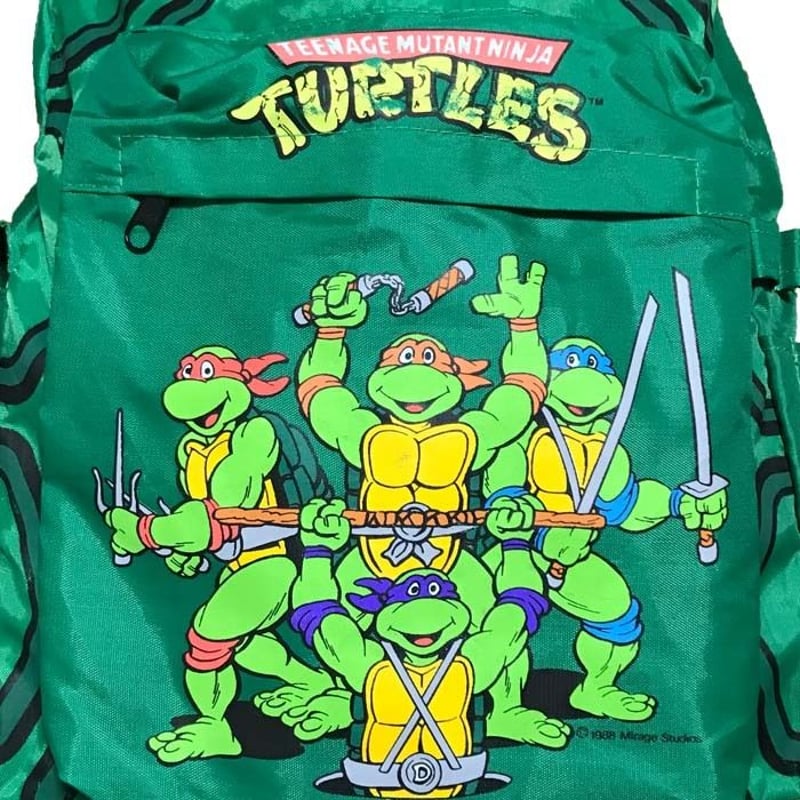 【タートルズ リュック】ビッグプリント バックパック USED】80'S NINJA TURTLES BACKPACK | KONBINI