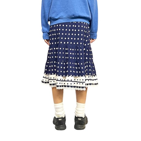 【USED】80'S POLKA DOT SKIRT