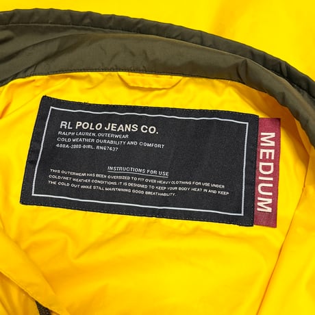 【USED】00's POLO JEANS CO. RALPH LAUREN Paint-Stained Nylon Pullover Jacket