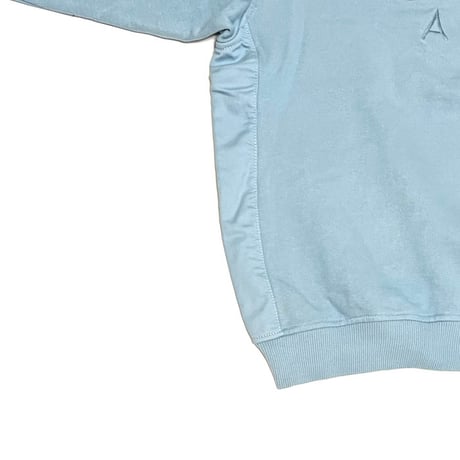 【DEAD STOCK】90's NIKE SWOOSH DESIGN SWEATSHIRT DUSTY BLUE