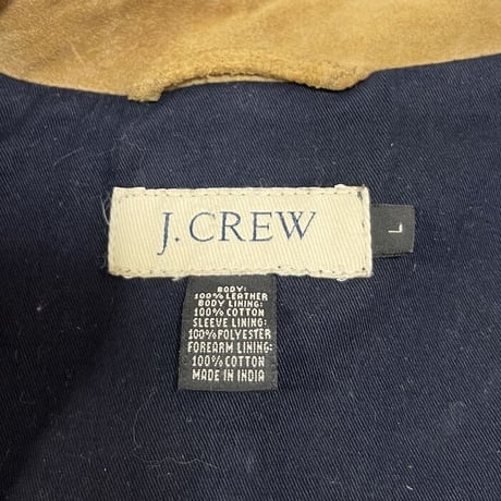 【USED】90'S-00'S J.CREW SUEDE ZIP JACKET