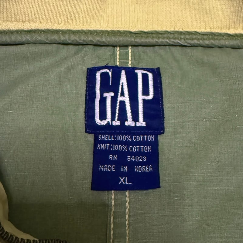 USED】90's OLD GAP WIDE BODY HOODED COTTON JACK USED】90's OLD GAP WIDE BODY HOODED COTTON JACK