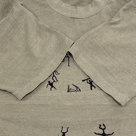 【USED】90'S UNKNOWN HIEROGLYPH(?) PIGMENT DYED T-SHIRT