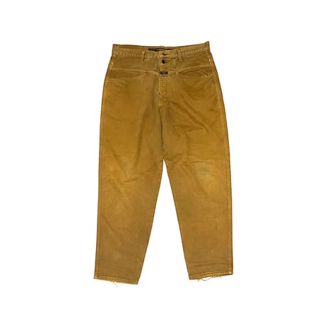 【USED】90's MARITHE + FRANCOIS GIRBAUD BARREL PANTS OCHER