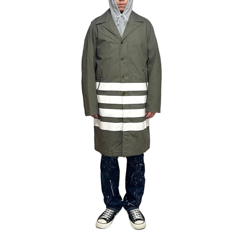 USED】HELMUT LANG 1999 4LINE PAINT MILITARY COA