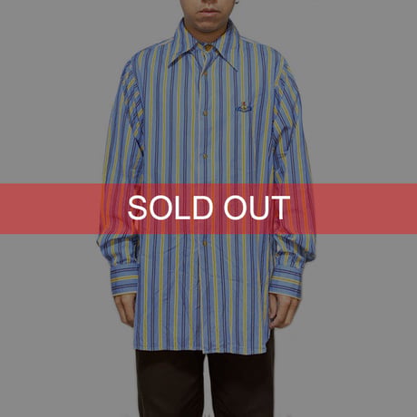 【USED】80'S VIVIENNE WESTWOOD STRIPE SHIRT