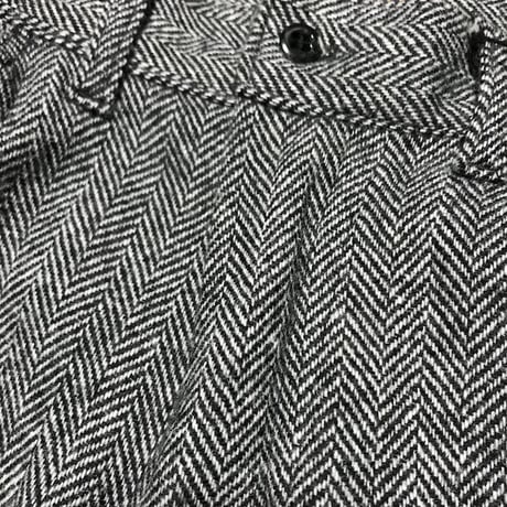 【USED】HERRINGBONE WOOL TROUSERS