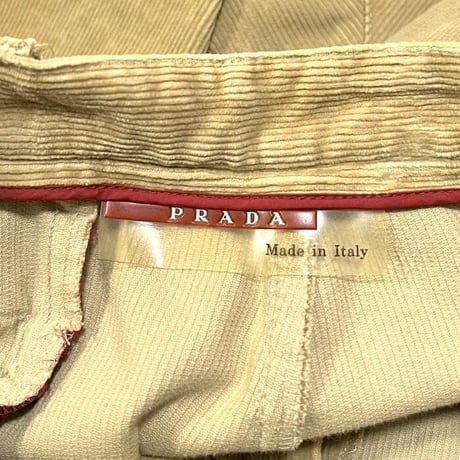 【USED】90'S-00'S PRADA LINEA ROSSA CORDUROY PANTS