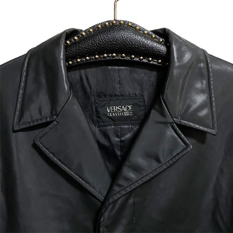 【USED】90'S VERSACE CLASSIC V2 PVC COAT