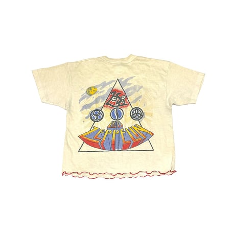 【USED】70's-80's LED ZEPPELIN HEM REMAKE T-SHIRT