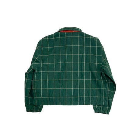 【USED】80'S-90'S GIO-GOI LATTICE CHECK WOOL ZIP JACKET