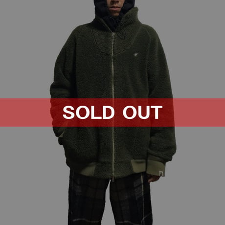 【USED】00'S A BATHING APE FLEECE BOMBER BLOUSON