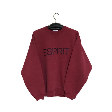 【USED】90'S ESPRIT SWEATSHIRT WINERED