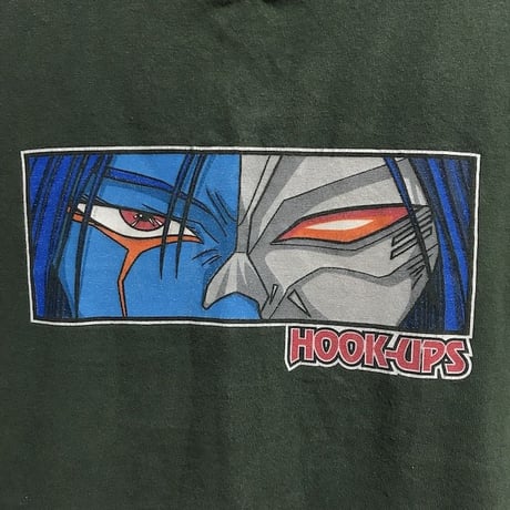 【USED】90'S  HOOK UPS T-SHIRT
