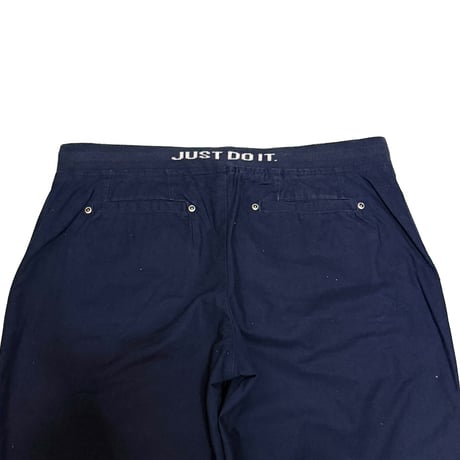 【USED】00's EURO NIKE Flared Tech Training Pants Royal Navy