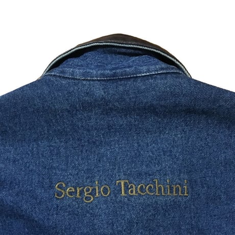 【USED】90'S SERGIO TACCHINI OVERSIZED DENIM JACKET