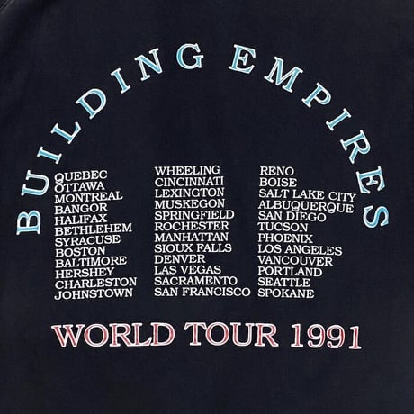 【USED】90'S QUEENSRŸCHE BUILDING EMPIRES WORLD TOUR T-SHIRT