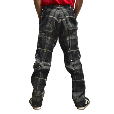 【USED】90'S VIVIENNE WESTWOOD TARTAN CHECK WOOL BONDAGE TROUSERS