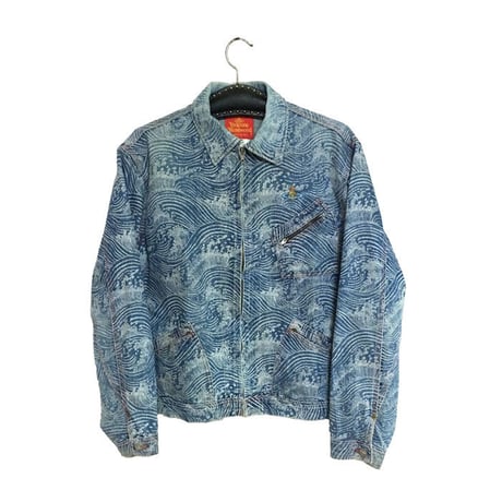【USED】90'S VIVIENNE WESTWOOD WAVE DENIM JACKET