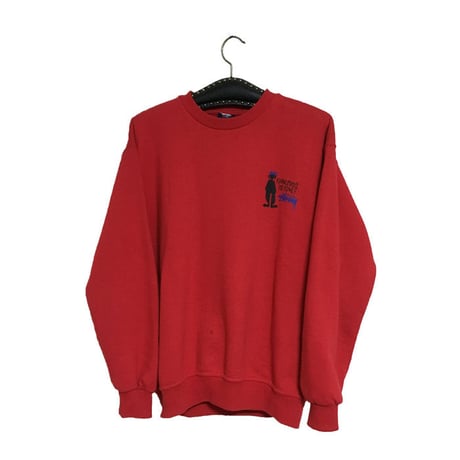 【USED】90'S  STUSSY SWEATSHIRT "KNOWLEDGE IS KING"