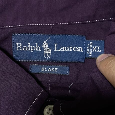 【USED】90'S RALPH LAUREN BLAKE B.D.SHIRT