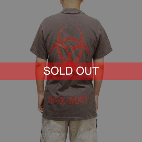 【USED】90'S HAZ-MAT BIOHAZARD T-SHIRT