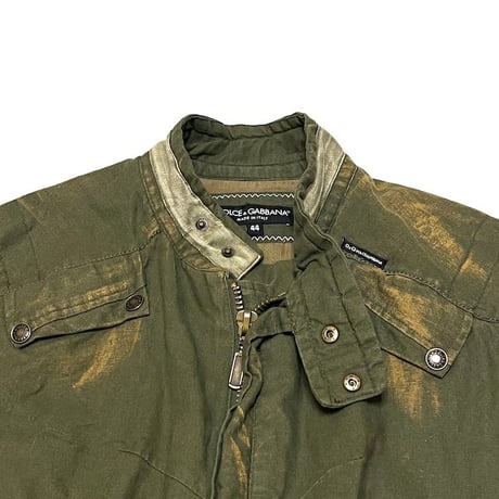 【USED】00's DOLCE & GABBANA DIRTY BIKER JACKET