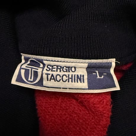 【USED】80's Sergio Tacchini Track Jacket Navy × Red