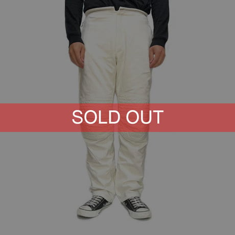 【DEAD STOCK】HELMUT LANG 1998 AW WHITE MOLESKIN ASTRO BIKER PANTS