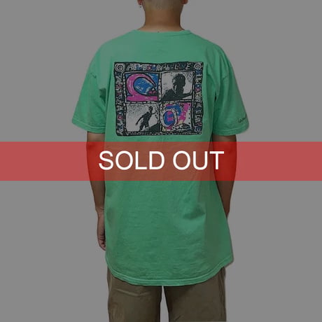 【USED】00'S QUIKSILVER T-SHIRT EMERALD GREEN