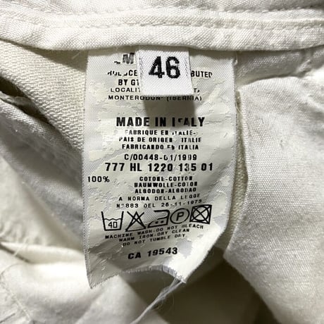【USED】HELMUT LANG 1999 CARGO TROUSERS HEAVY COTTON