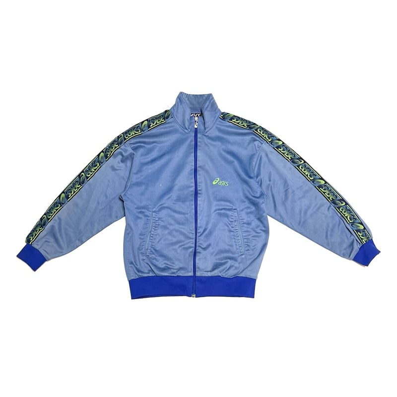 USED】80's EURO asics TRACK JACKET BLUE | KONBINI USED】80's EURO asics TRACK JACKET BLUE | KONBINI