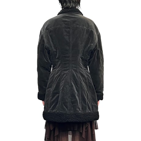 【USED】80's-90's JUNIOR GAULTIER VELVET PEPLUM JACKET COAT